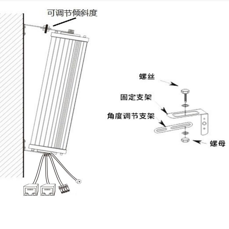 海康大華監(jiān)控POE供電有源音柱 智慧農(nóng)村POE供電源音柱