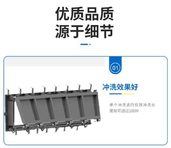 南通调蓄池水力冲洗阀自动门式冲洗栅栏