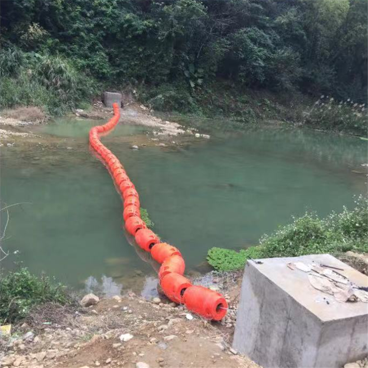 河道入江河道攔水壩浮筒 聚乙烯圓柱形治污攔污浮排