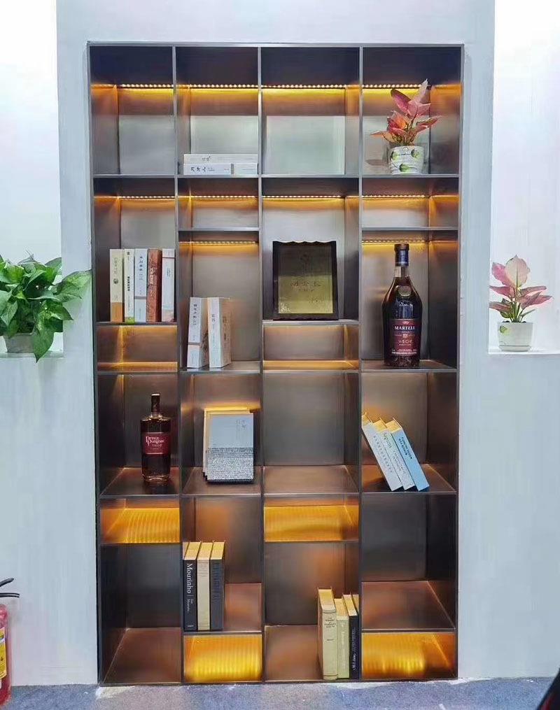 书房办公室定制书柜 展示柜设计制作 家用不锈钢制品厂家