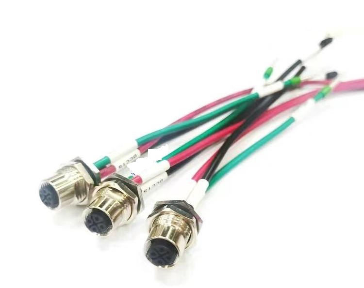 科迎法电气M12连接器 4芯S编码电源连接器