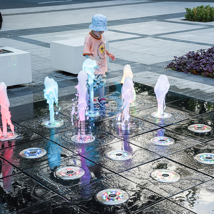 重庆喷泉厂家-互动喷泉-感应式喷泉-博驰环境
