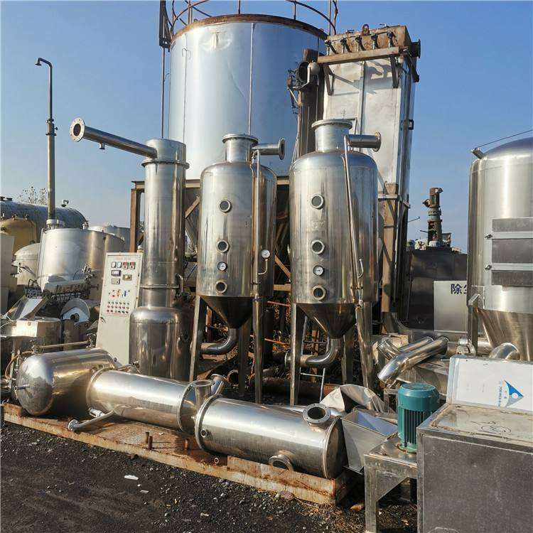 回收二手2噸單效強制循環蒸發器 二手三效降膜蒸發器 二手廢水蒸發器
