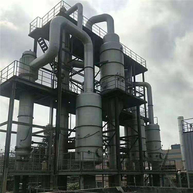 回收二手5吨三效强制循环钛材蒸发器 二手降膜蒸发器 二手制药厂蒸发器价格