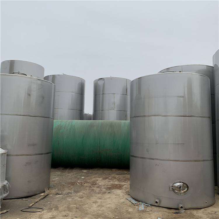回收二手2噸搪瓷儲罐 二手立式不銹鋼儲罐 拆除化工廠設備