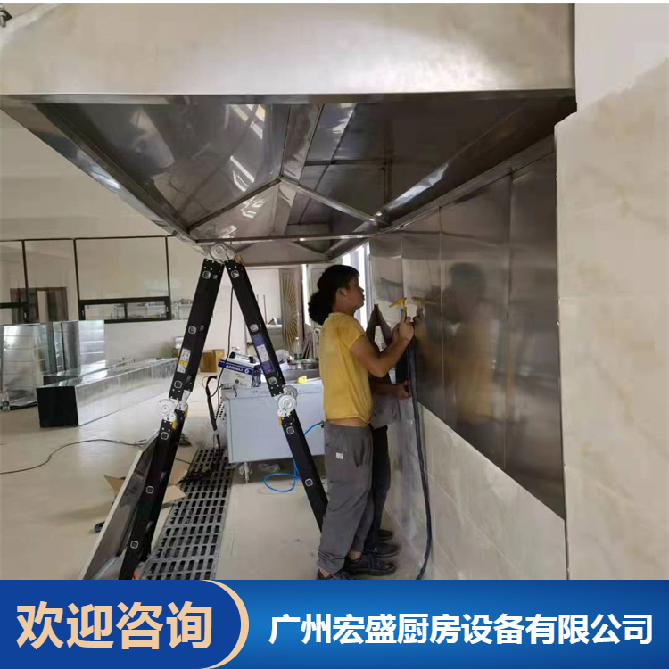 广州从化区不锈钢洗刷台 食堂工程设计 设计施工