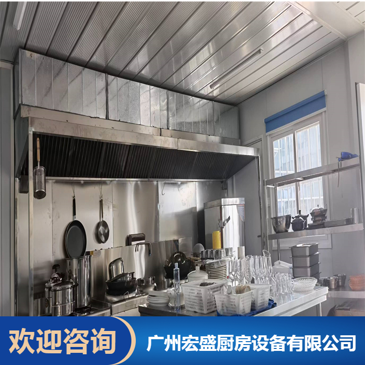 深圳商用厨房设施 餐饮厨具设备 车间降温通风工程