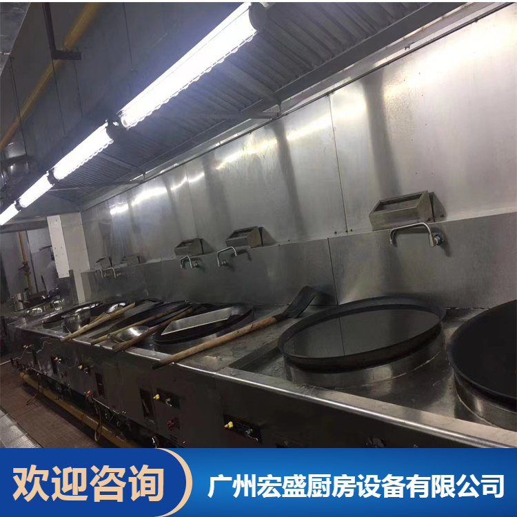 深圳厨房设备生产制造 燃气炒炉熄火保护装置 除尘管道安装工程