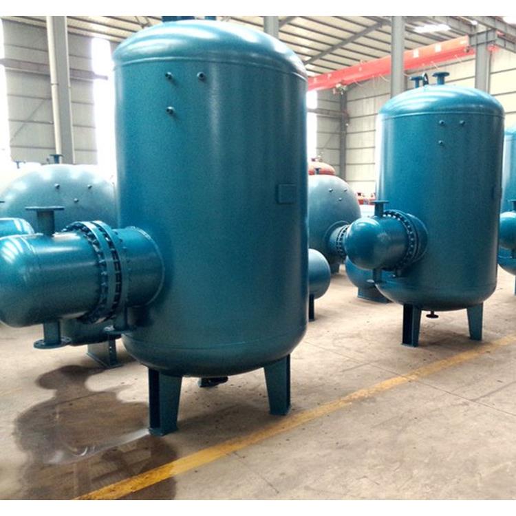 贮存式容积式换热器 水质易受污染 出水温度稳定 济南市张夏水暖器材厂生产定制