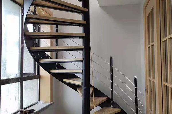 安徽楼梯厂家，合肥旋转楼梯安装，固昇艺梯，弧形楼梯