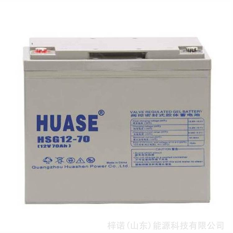 华申蓄电池铅酸HSG12-70免维护12V70AH直流屏EPS/UPS电源应急
