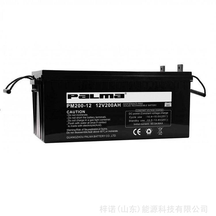 PALMA八马蓄电池免维护PM200-12 12V200AH光伏通信电力UPS/EPS
