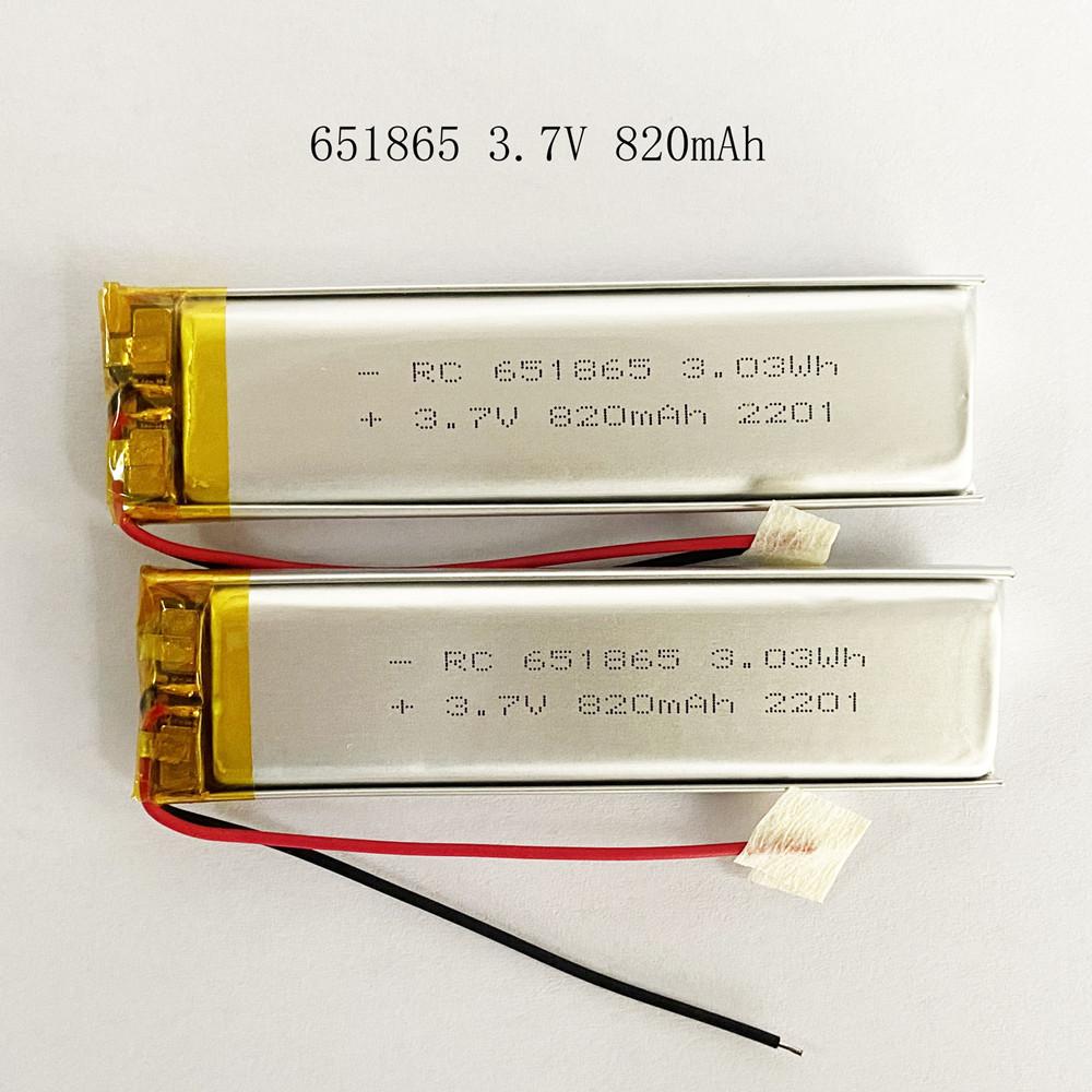 3.7V聚合物电芯 651865聚合物锂电池