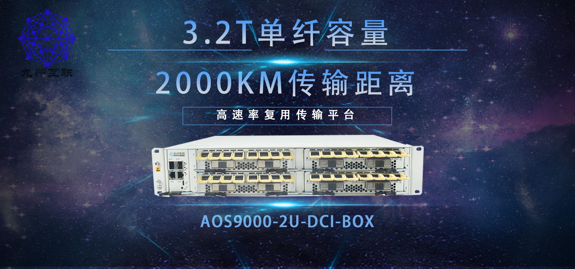 九州互联大容量DCI传输板卡，单板800G双向传输