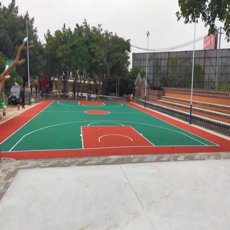 深圳硅pu篮球场铺设装