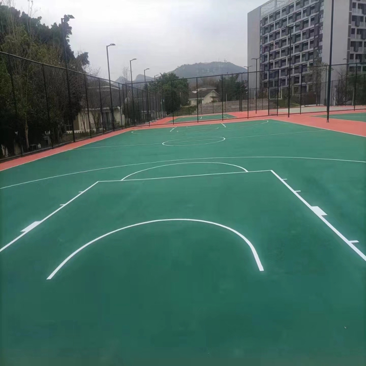 广安丙烯酸篮球场施工