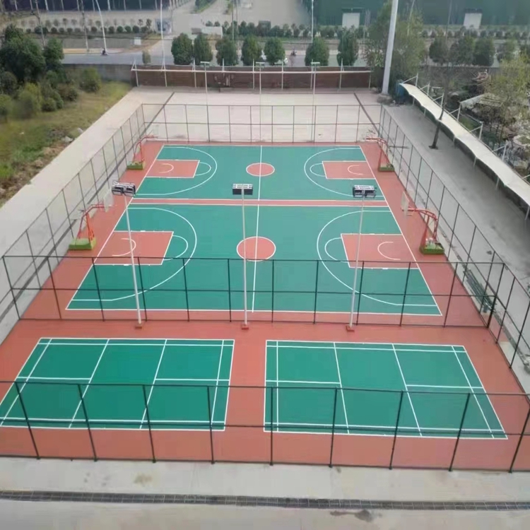 柳州塑胶篮球场施工