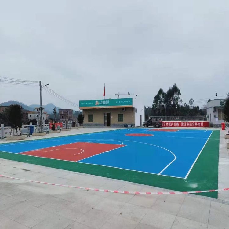 延边硅pu篮球场铺设装 建造篮球场 防腐蚀性好