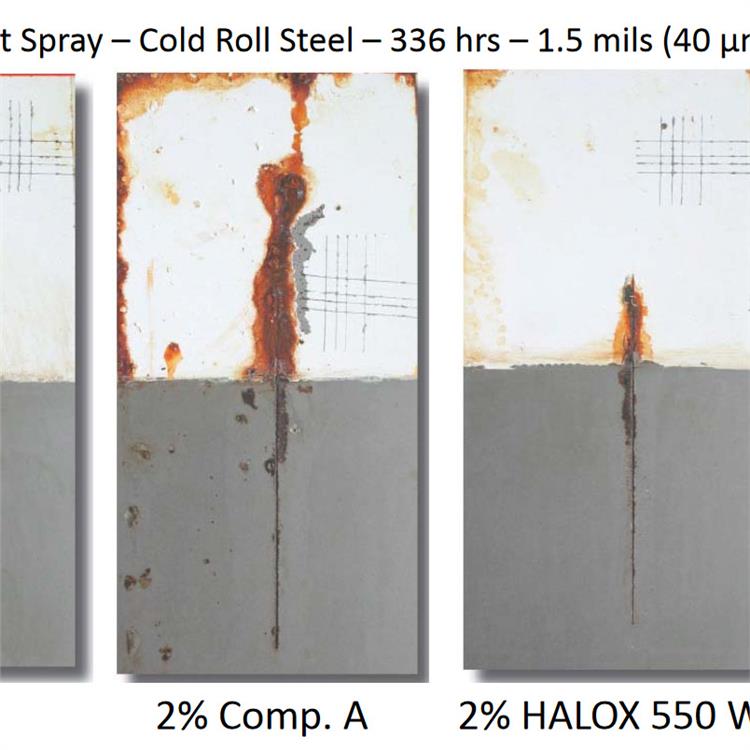 美国HALOX防锈颜料公司 在面漆中使用可以提高耐候性
