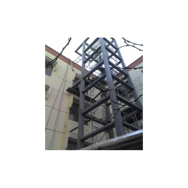 江门免打胶钢结构井道安装 H钢加装电梯钢结构 自有施工队
