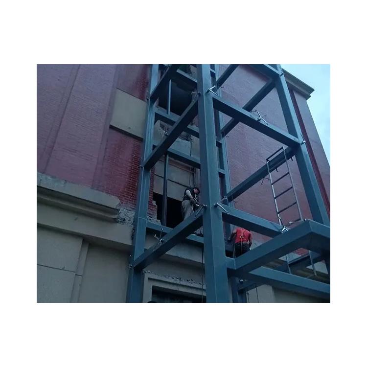 黄冈H钢钢结构井道施工 广菱加装电梯 方案因地制宜
