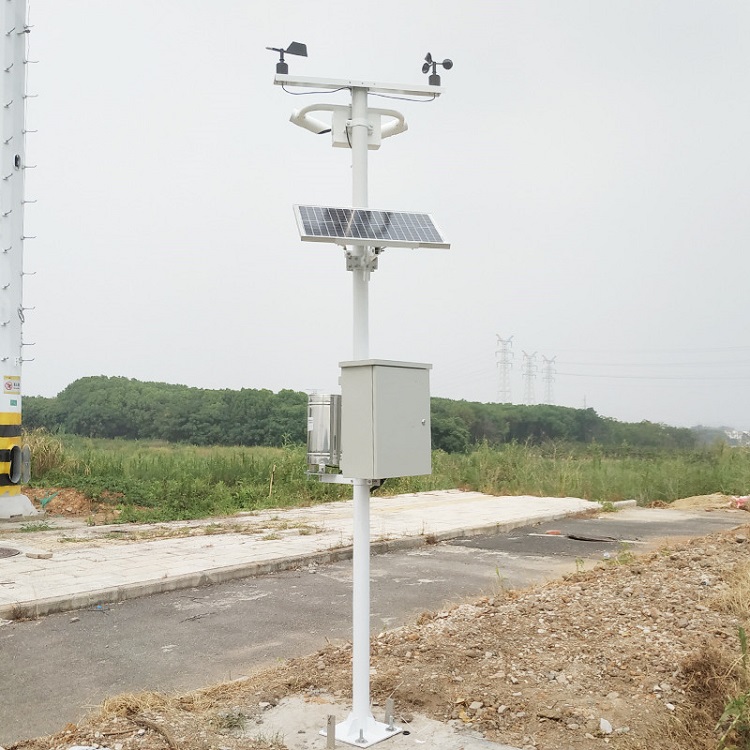 农林气象太阳能立杆监测站 安装方便简捷 自带测量角度功能