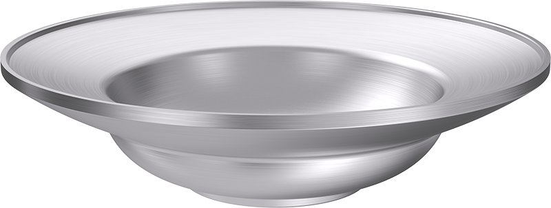 304不锈钢盘双层隔热菜盘高档餐厅西式意面盘加深圆盘欧式