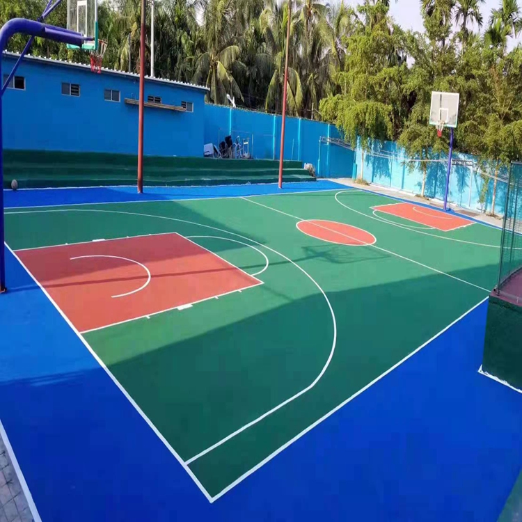 北京硅pu篮球塑胶地面 塑胶