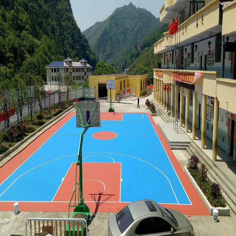 北京硅pu篮球塑胶地面
