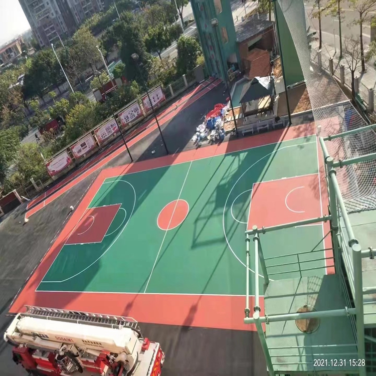 河南硅pu篮球塑胶地面