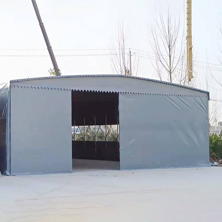 定制户外大型推拉棚移动帐篷活动伸缩遮阳雨篷