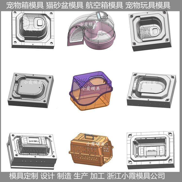 中国注塑模具 **入式动物航空箱注塑模具
