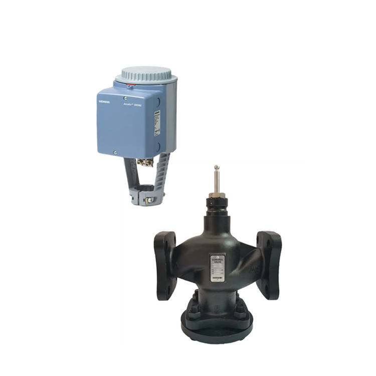 DN250西门子混装温控阀 配套水管温度传感器比例三通阀