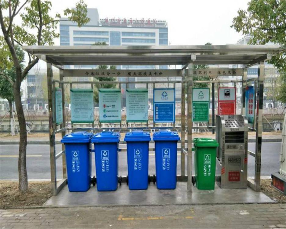 海淀区定做不锈钢遮雨棚垃圾桶遮雨棚