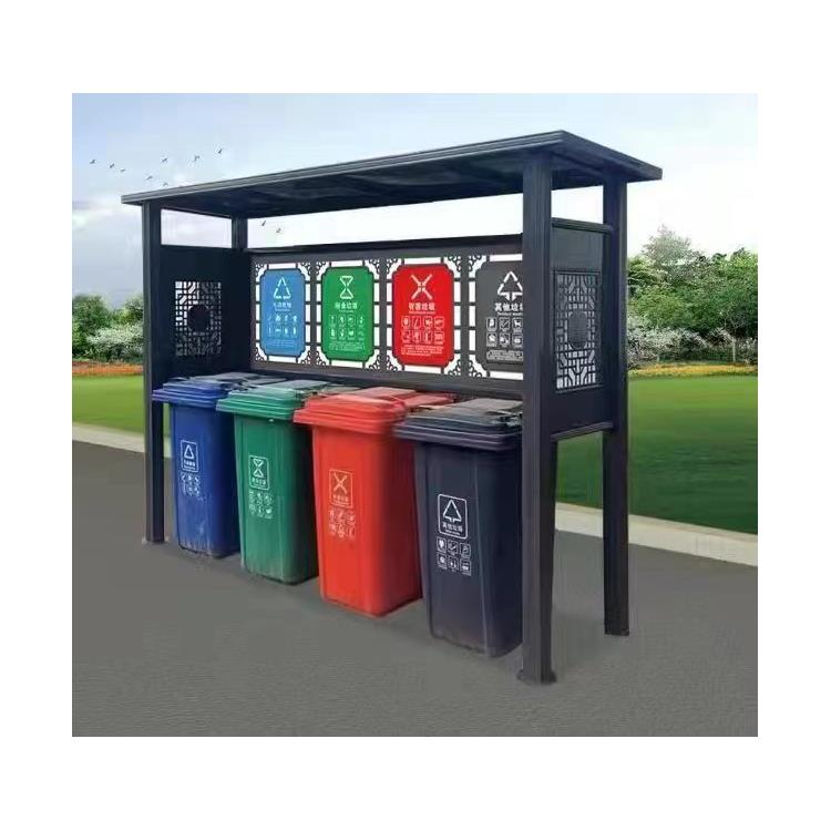 分类垃圾收集站图片 集成式垃圾分类 宁夏不锈钢分类垃圾亭