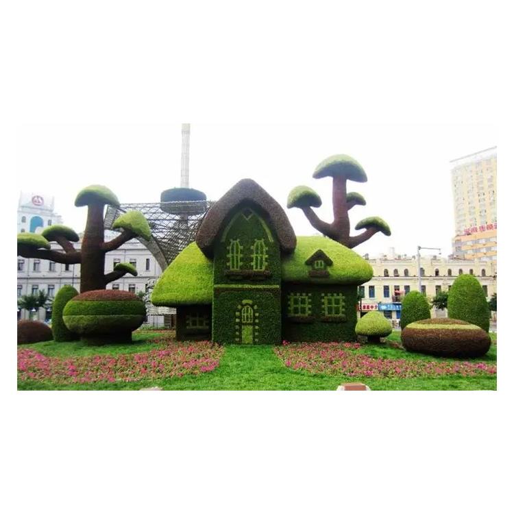 立体花坛绿雕 立体绿雕造型厂家