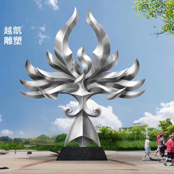 旅游区凤凰雕塑摆放供应商 公园景观雕塑制作 钢结构凤凰雕塑