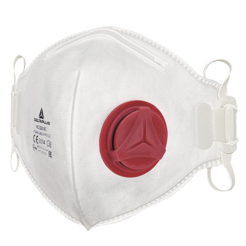 代尔塔104021可折叠式带呼吸阀防护口罩