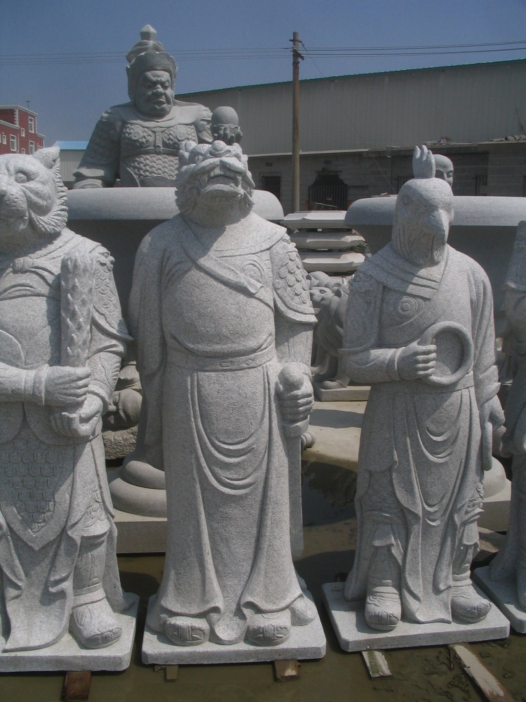 惠安海亨石业十二生肖守护神雕像 十二将军像石雕 人物雕塑
