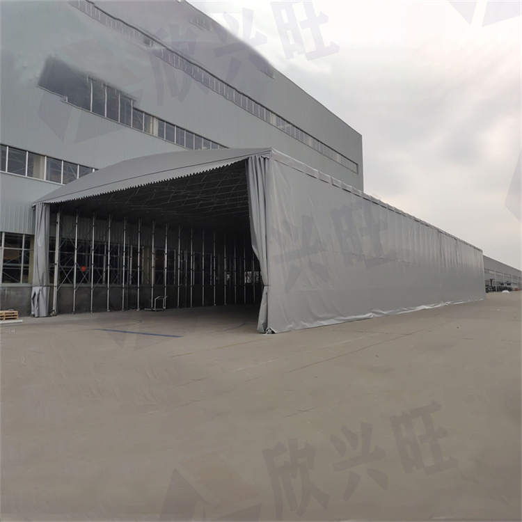 广州番禺悬空电动雨棚厂家 折叠推拉棚 上门测量