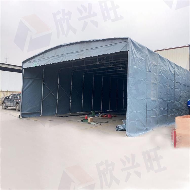广州黄埔遥控电动雨棚定制 折叠推拉棚 上门测量