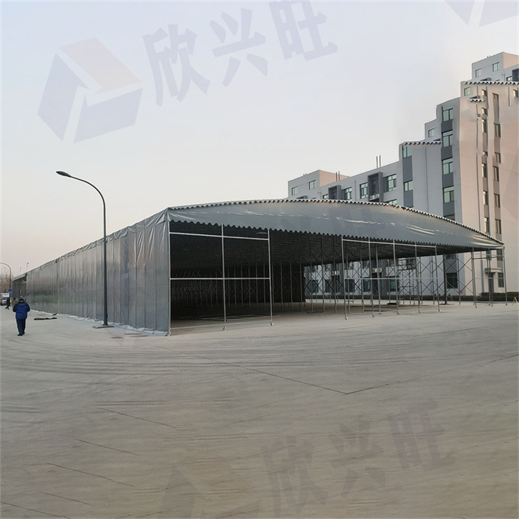 广东广州架空电动雨棚厂家 伸缩推拉雨棚 欣兴旺厂家