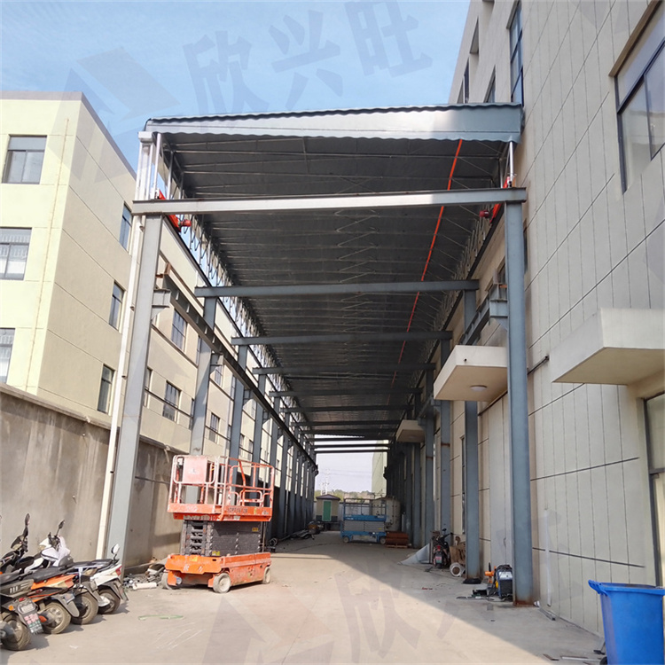 广州大型电动雨棚厂家 物流仓库蓬 上门测量