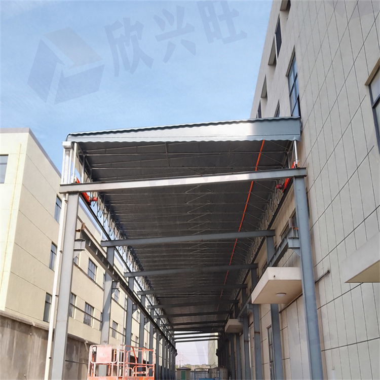 广州海珠大型电动雨棚定制 伸缩推拉雨棚 上门测量