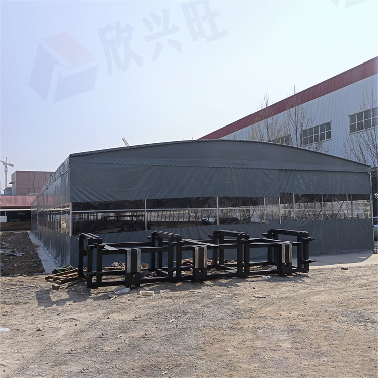 广州移动雨棚厂家 测量安装 屋顶电动雨棚