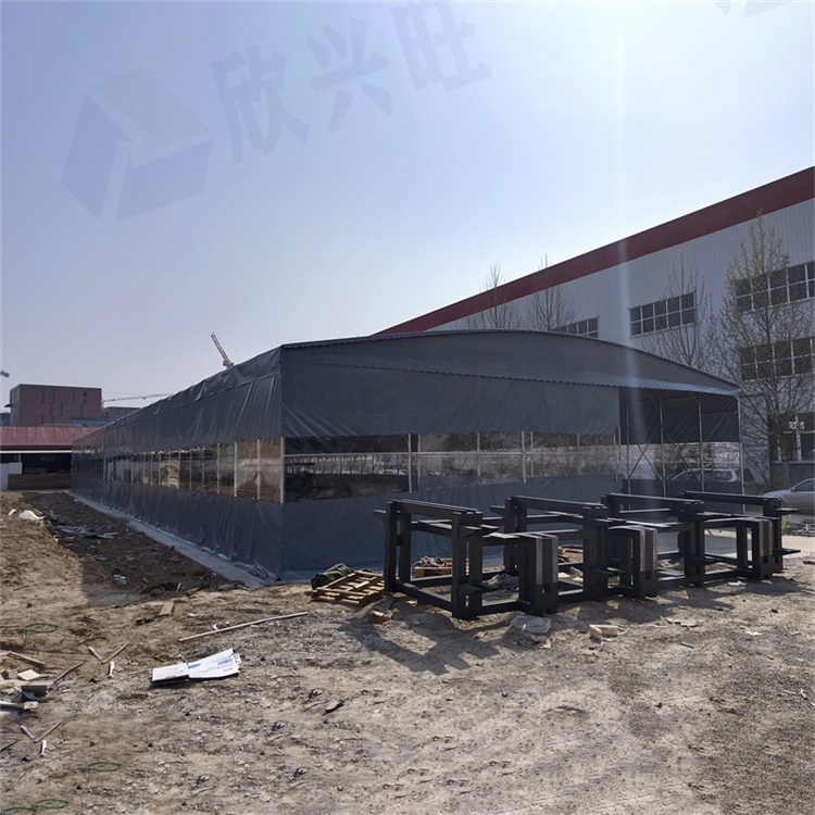广州移动雨棚厂家 测量安装 屋顶电动雨棚