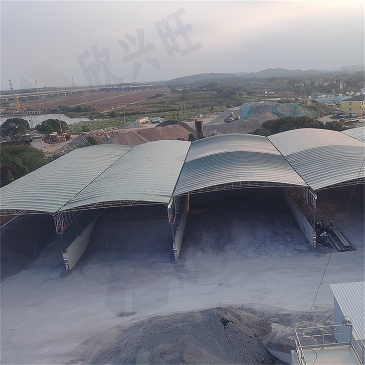 云浮移动雨棚厂家 悬空推拉篷 测量安装