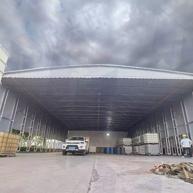 珠海移动雨棚厂家 欣兴旺雨棚 屋顶电动雨棚