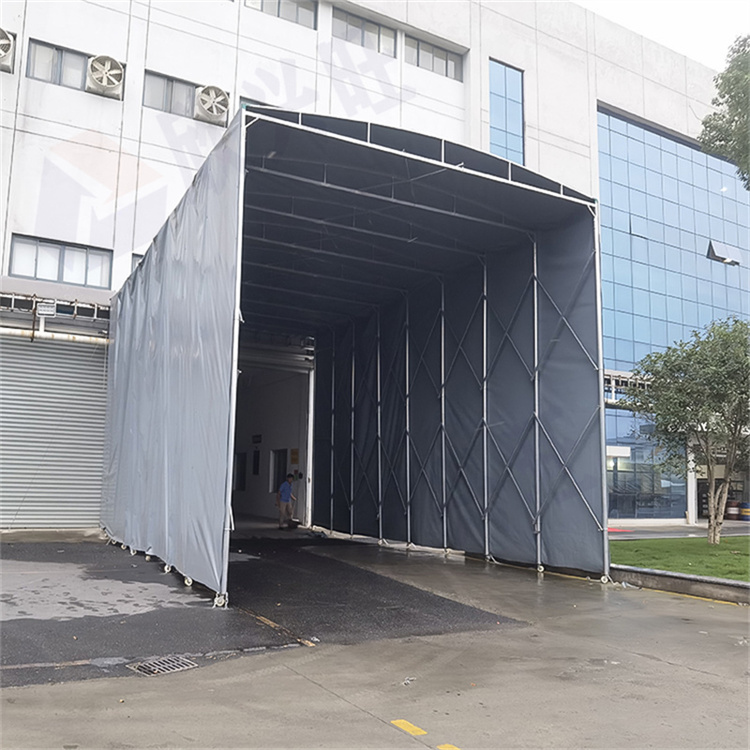 东莞移动雨棚厂家 测量安装 屋顶电动雨棚