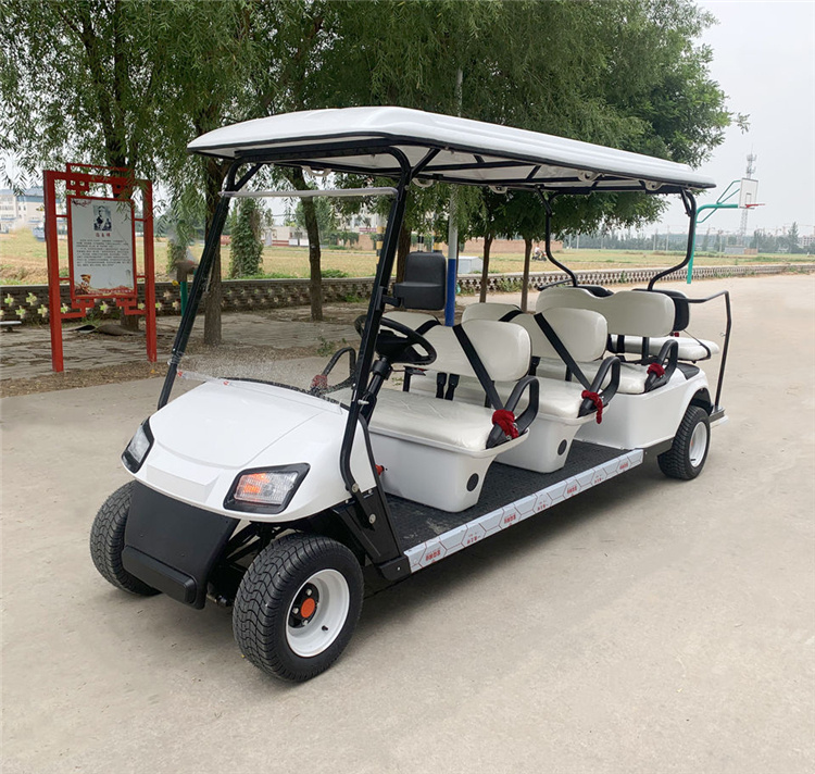 欧罗威新款电动四轮高尔夫球车景区观光车小区物业巡逻车